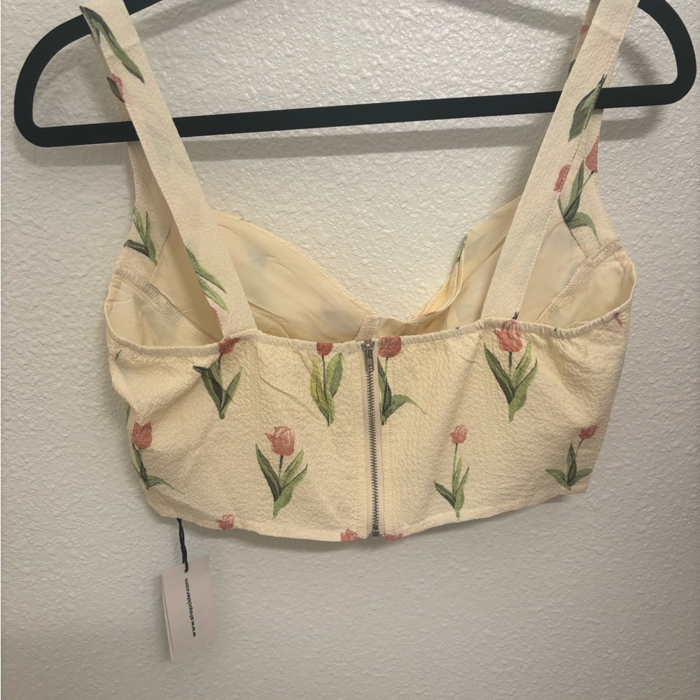 Cider TULIP CORSET CROP TANK TOP - Picture 6 of 8